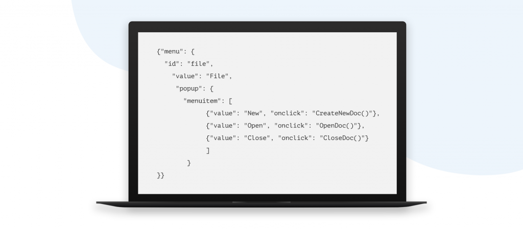 React uses JSON to communicate with the WordPress back-end