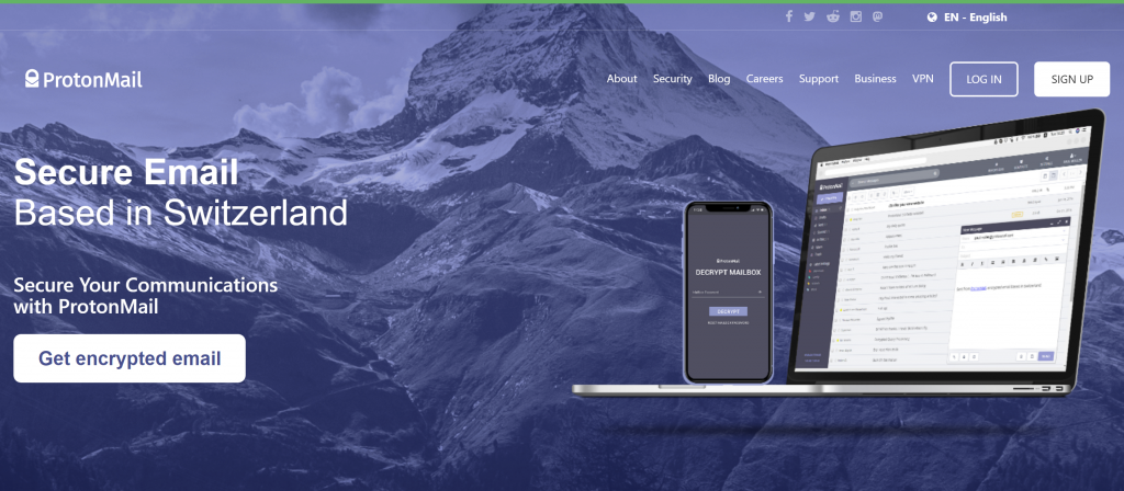 ProtonMail - a secure email service provider