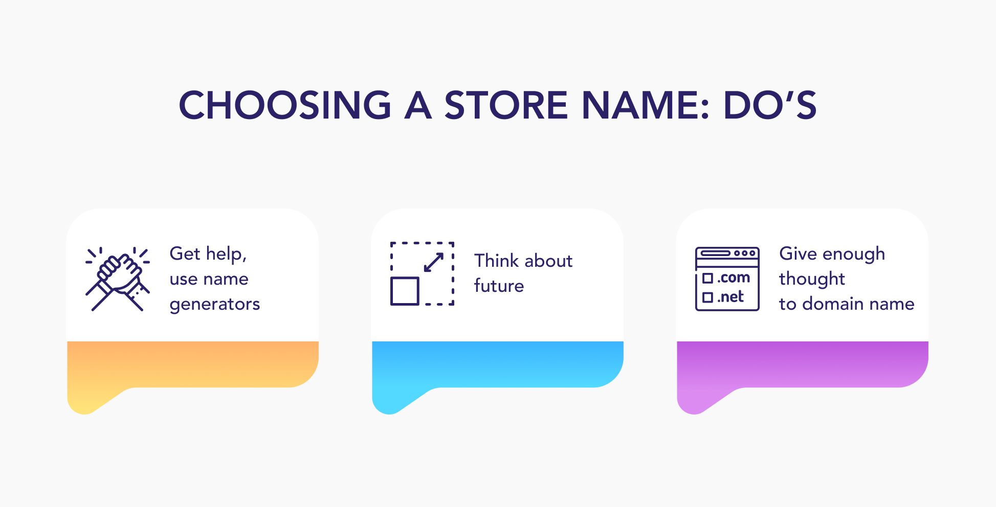 How to choose a store name: Do's