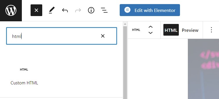 Adding video code via Block Editor