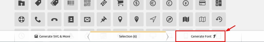 Generate Font Button