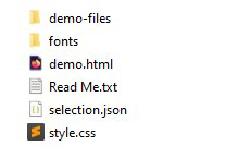 Set of files.