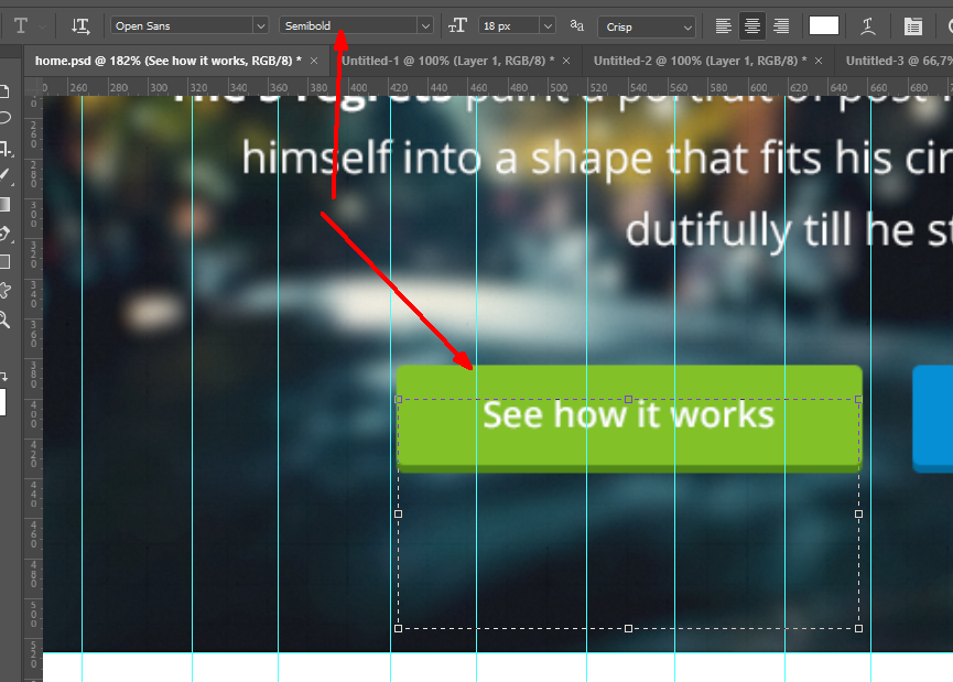 Define lettering and thikness