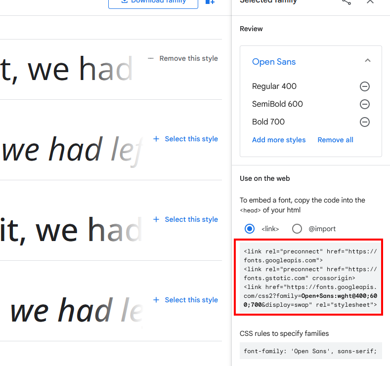 The code in the block