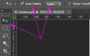 Move tool in PS