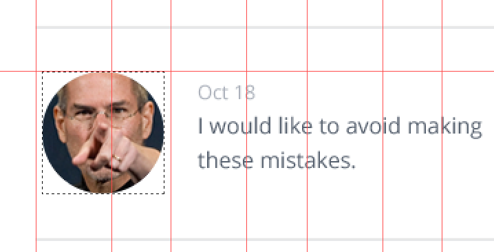 Round image for author photo