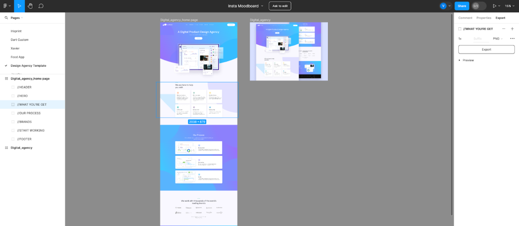 Exporting Figma Design