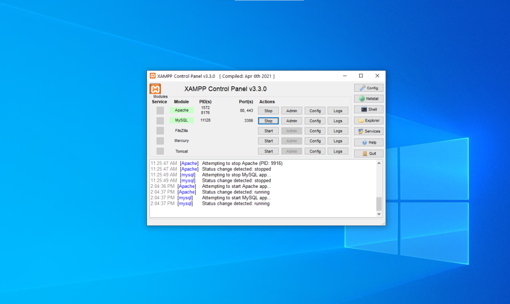 XAMPP Local Development Environment